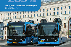 С начала июня на автобусах, электробусах и трамваях совершено более 265 млн поездок