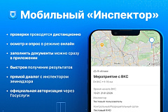 Впервые разработано и запущено мобильное приложение «Инспектор»